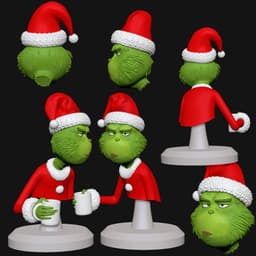 The Grinch's Morning Coffee Bust 3d model