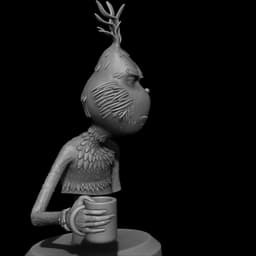 The Grinch's Morning Coffee Bust 3d model