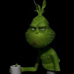 The Grinch's Morning Coffee Bust 3d model