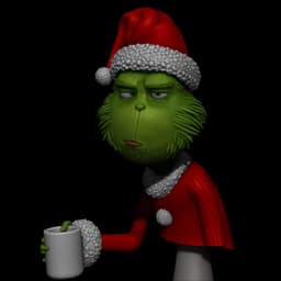 The Grinch's Morning Coffee Bust 3d model