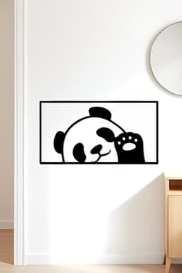 Panda Wall Art, Wall Decor, Home Decor 3d model