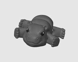 Baby Hippo 3d model
