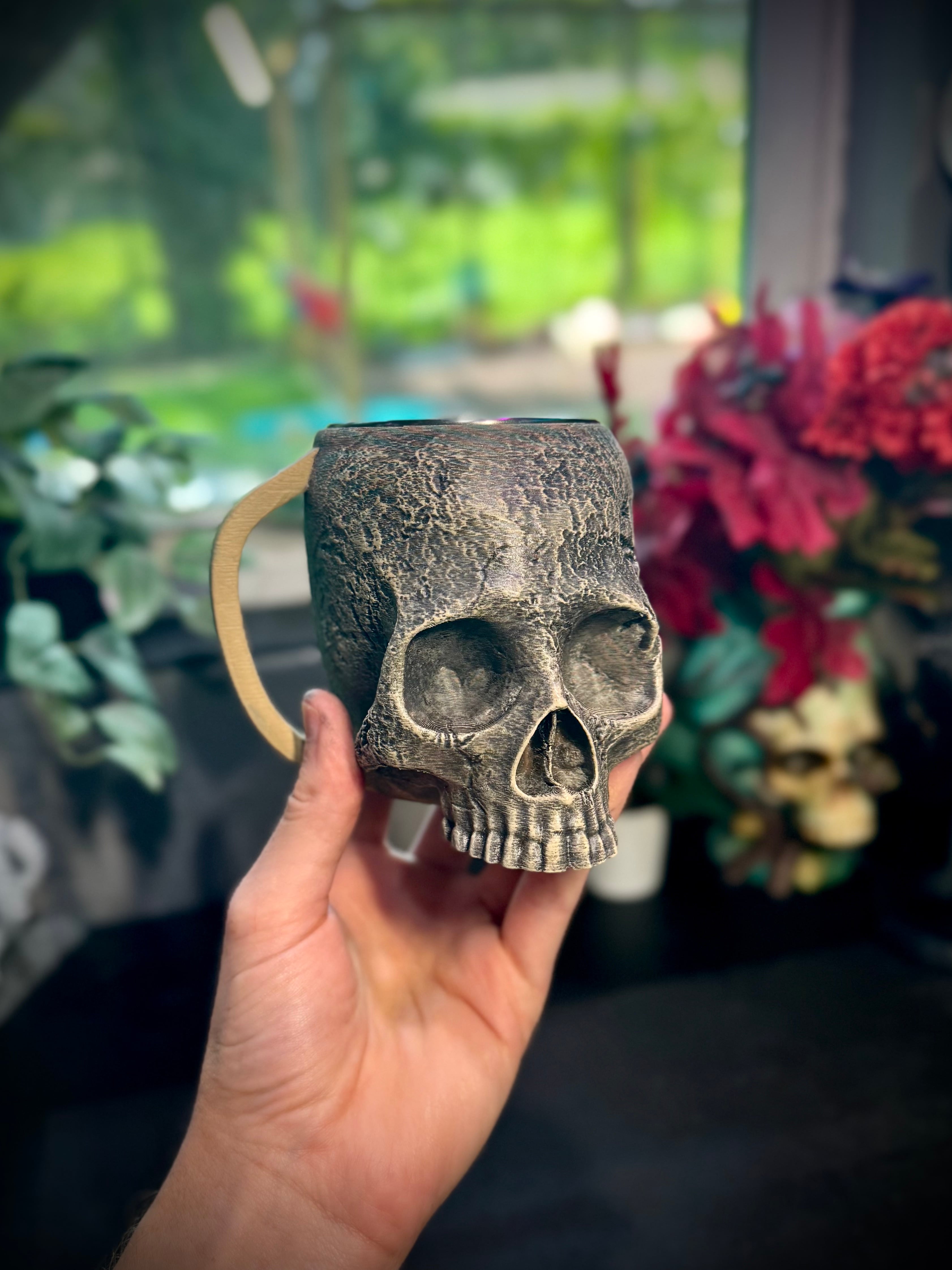 skull cup 3d model
