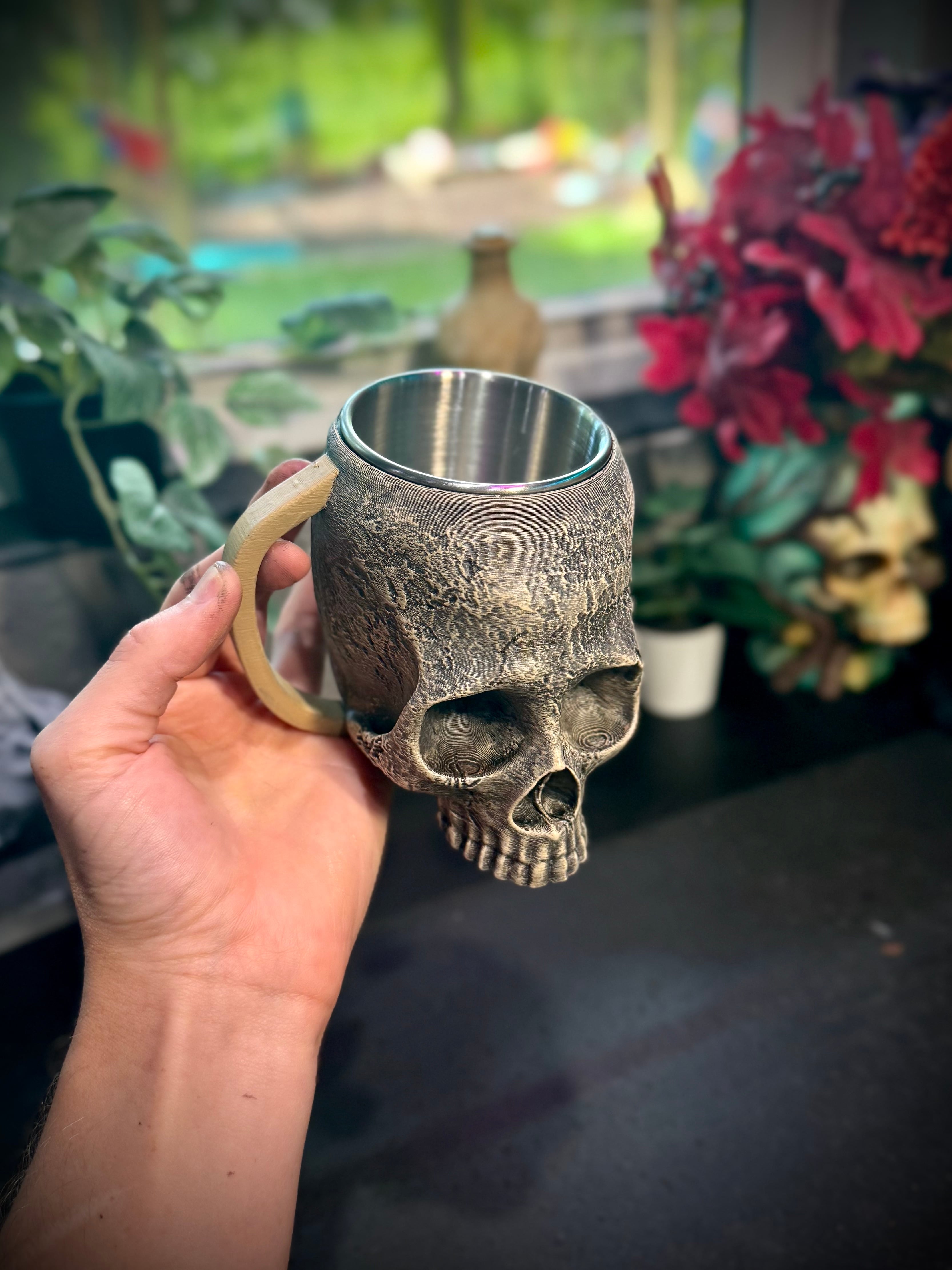 skull cup 3d model