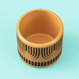 Tribal Pattern Planter 3d model