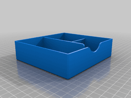 Box desk organizer 3d model