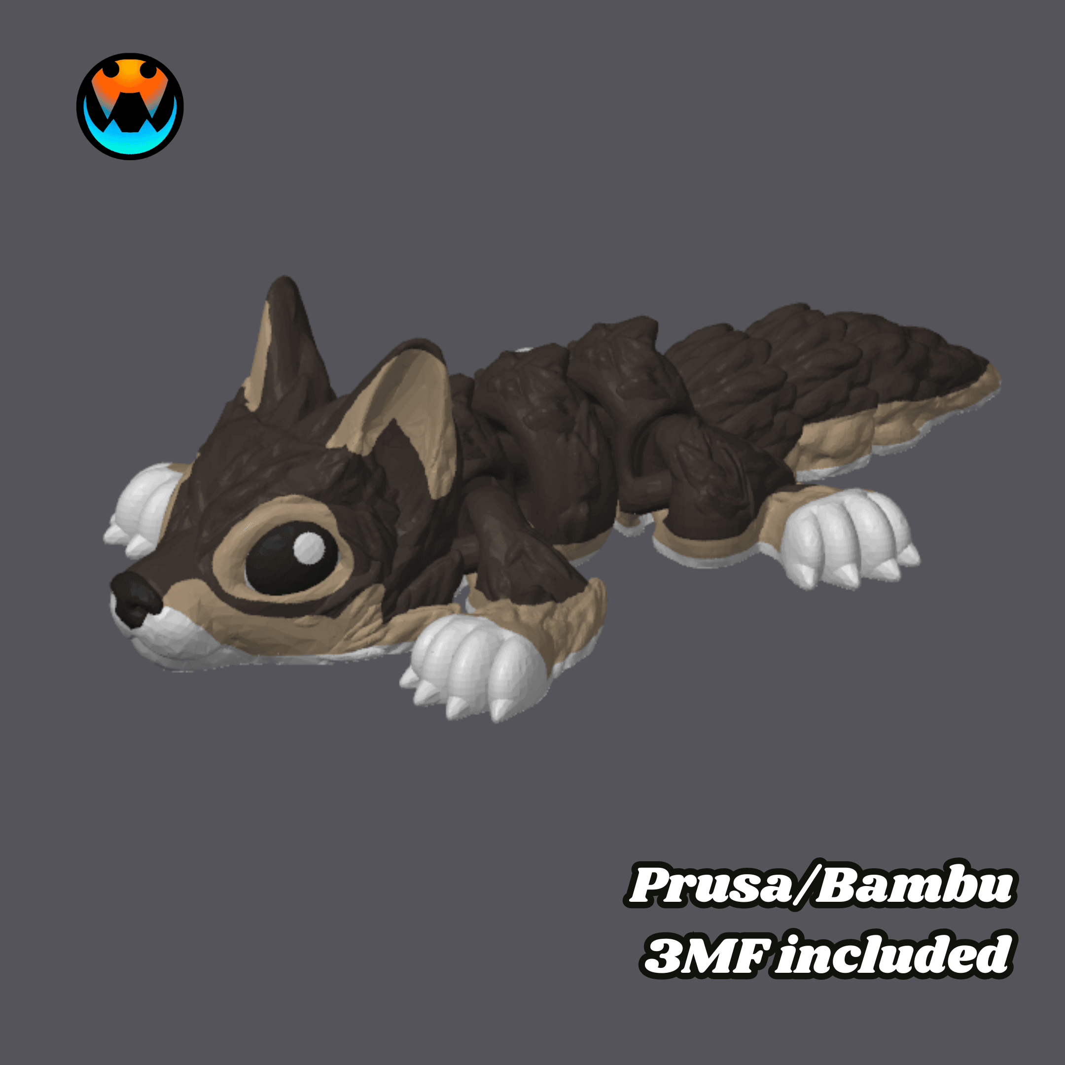 Tiny Wolf Pup 3d model