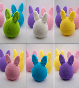 Fuzzy Easter Egg 3d model
