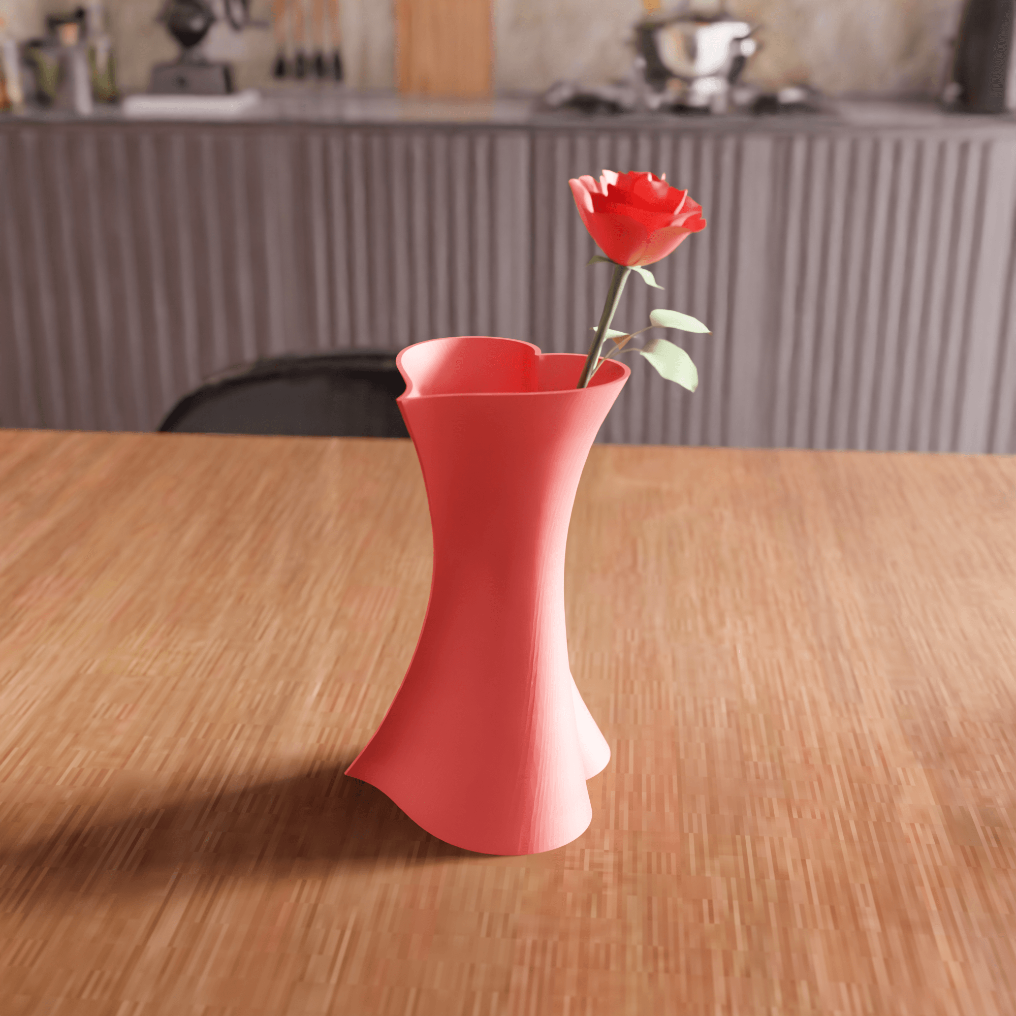 Twisted Heart Vase 3d model