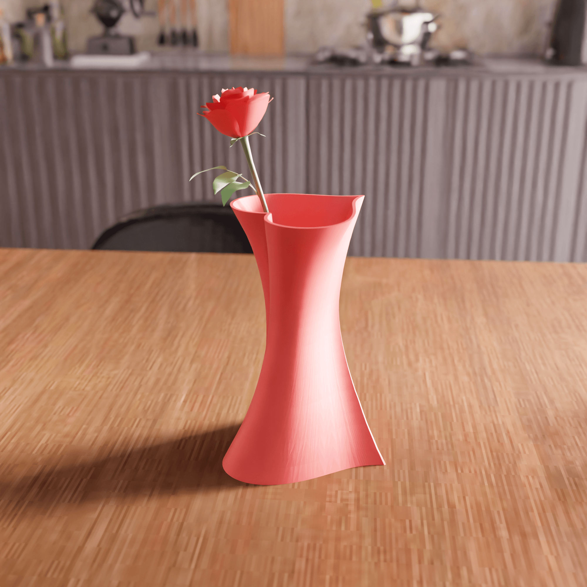 Twisted Heart Vase 3d model