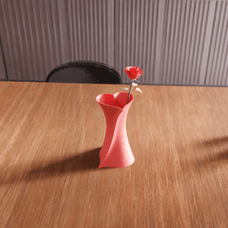 Twisted Heart Vase 3d model