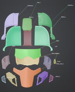 Helldivers 2 B-01 Helmet 3d model