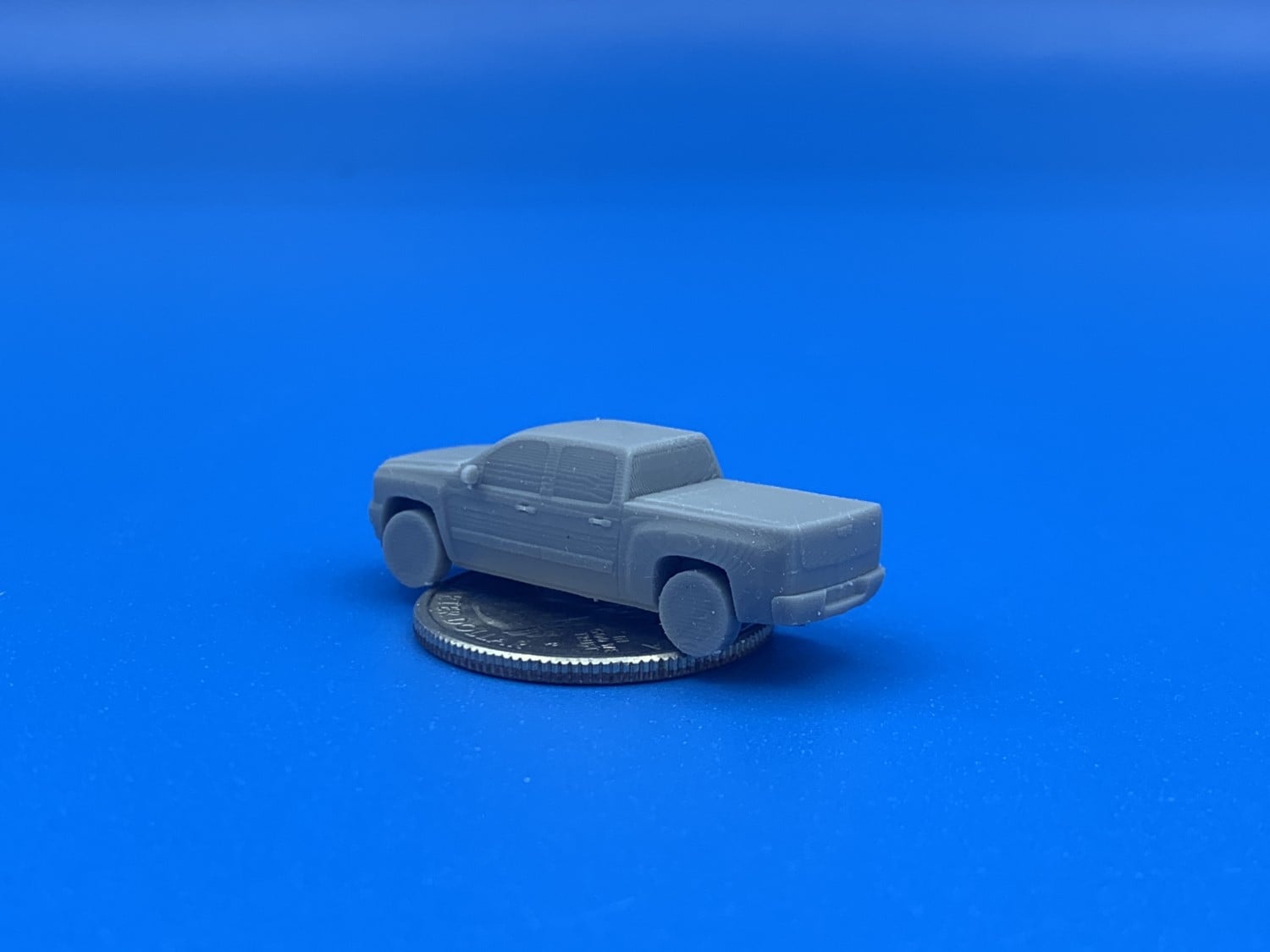 Chevy Silverado N-Scale with Bed Cover 3d model