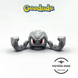 Geodude Pokemon Articulating Arms 3d model