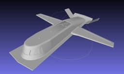 Northrop Tacit Blue Early US Stealth Plane Prototype 3d model