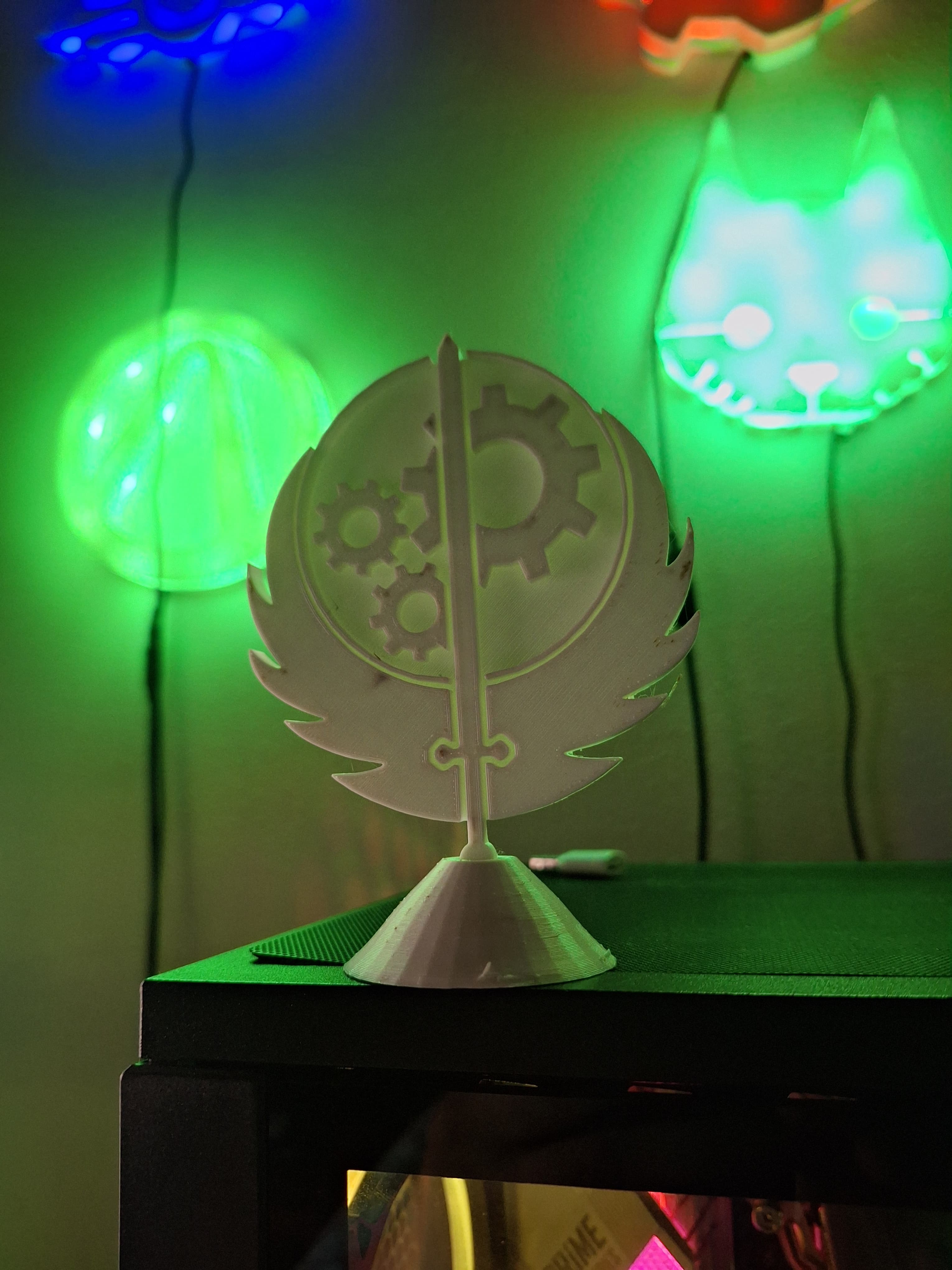 Brotherhood of steel logo 3d model