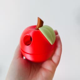 Worm Flexi and Apple Container 3d model