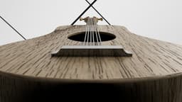 Acoustic Guitar Model 3d model
