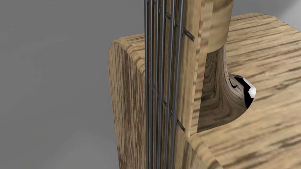 Acoustic Guitar Model 3d model