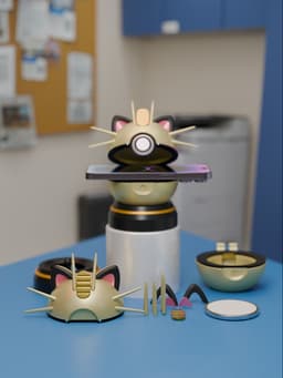 Meowth Pokeball Magsafe 3d model