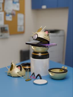 Meowth Pokeball Magsafe 3d model