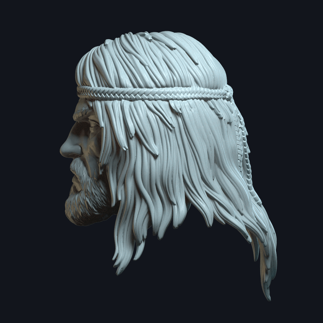 Outback v4 Action Figure Head 3d model