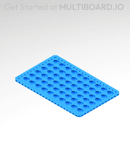 7x11 MU - Point Hole MU - MultiBoard Plate 3d model
