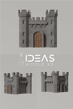 Castle for scenery or miniatures 3d model