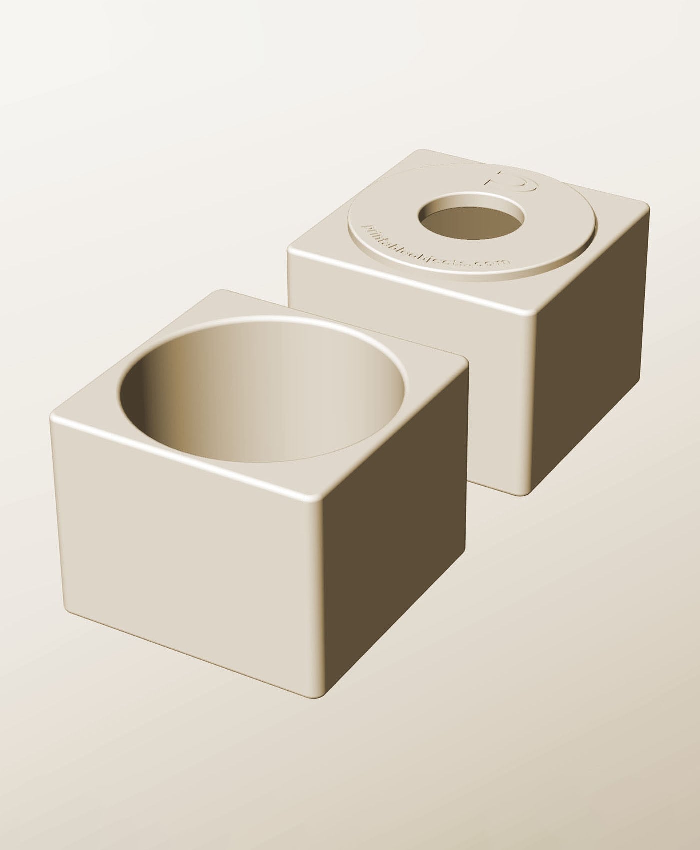 CS96-80-P Stacking pierced module bin for modern home decor 3d model