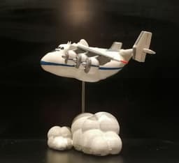eggplane Antonov AN-225 and Buran spaceshuttle 3d model
