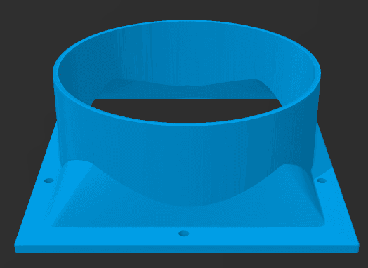 Bambu X1C Vent Adapter 3d model