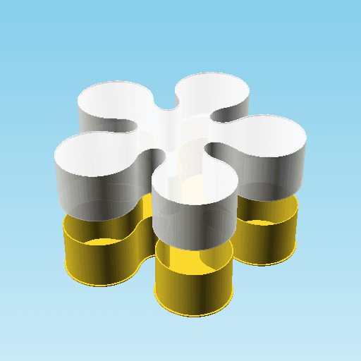 BlobFive, nestable box (v2) 3d model