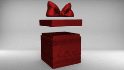 Love Lace Gift Box 3d model