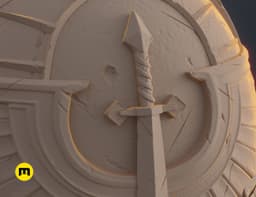 Dark Angels Shoulder Pauldron 3d model