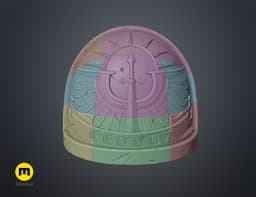 Dark Angels Shoulder Pauldron 3d model