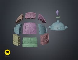 Dark Angels Shoulder Pauldron 3d model