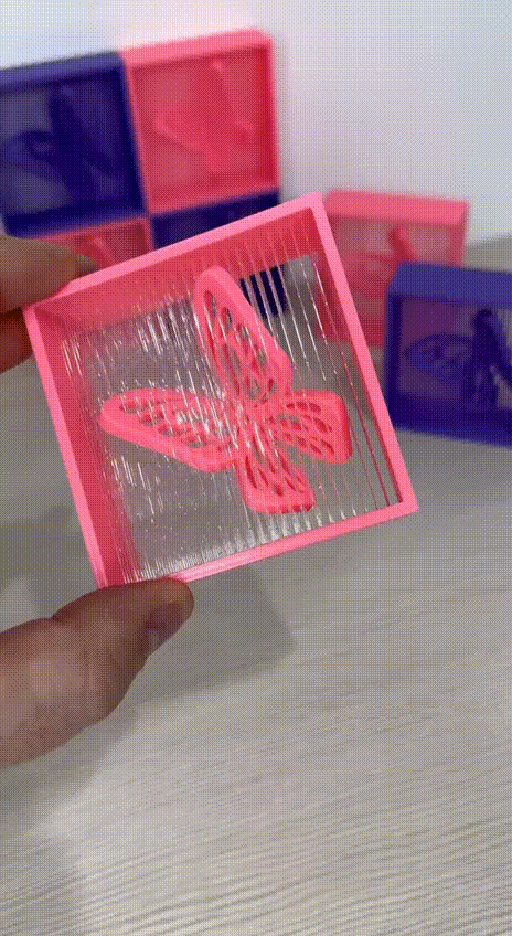 Floating butterfly 3d model