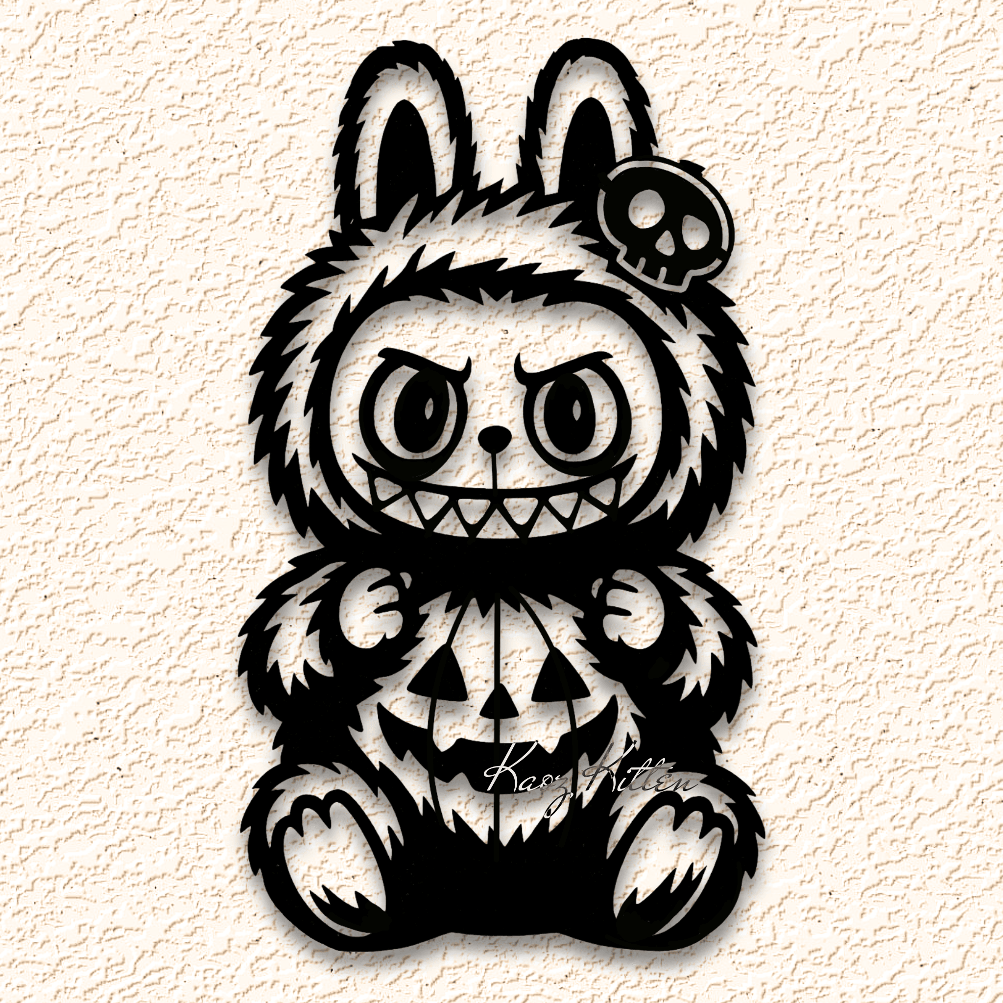 Halloween Labubu Monster Jack o Lantern 3d model