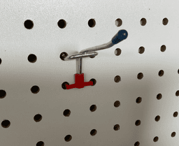 Pegboard Hook Holder 3d model