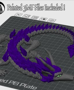 Furry Dragon-Articulated Dragon 3d model