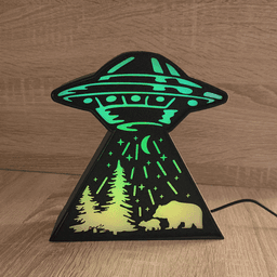 UFO Abduction LED Lamp 3d model