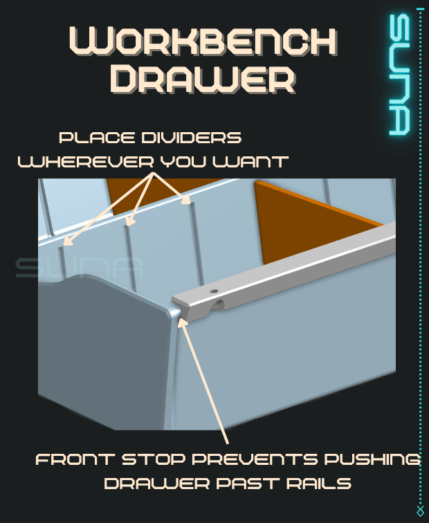 Workbench Drawer 3d model