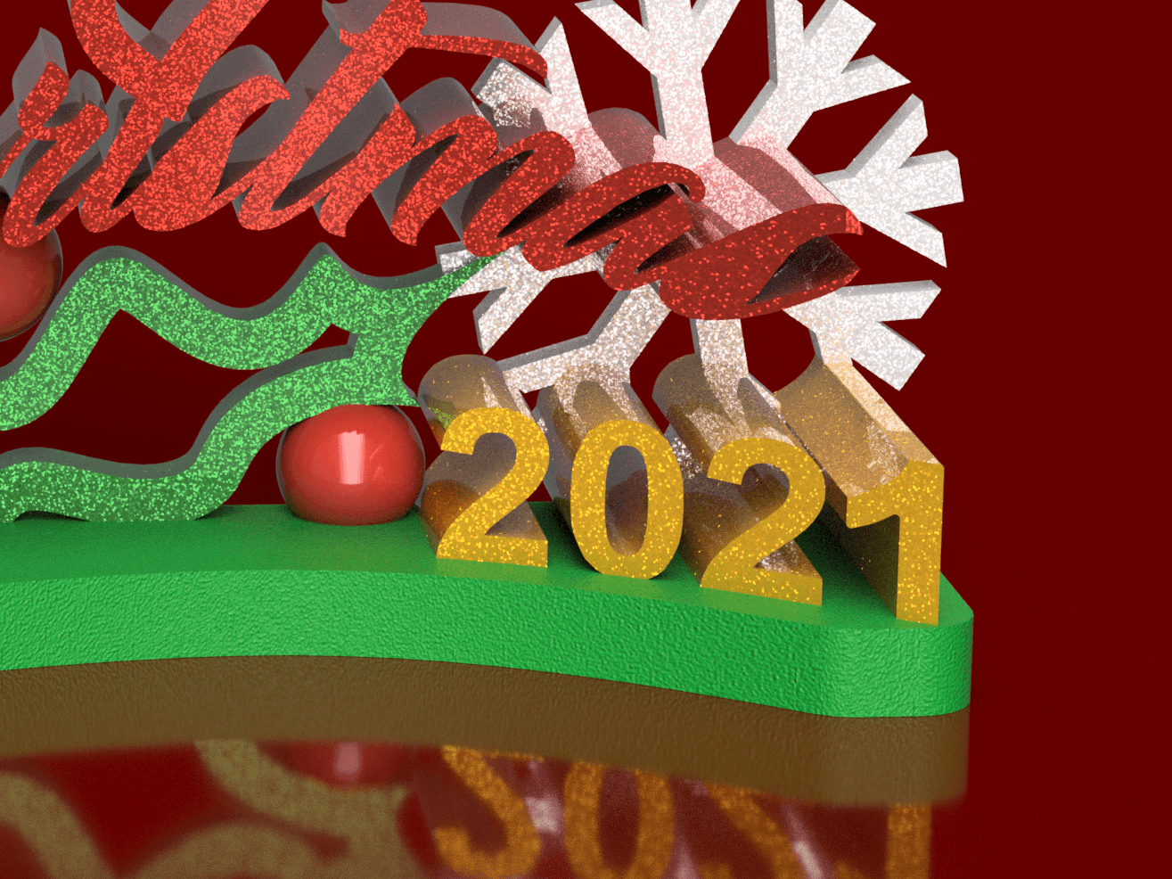 Sapin NOEL 2021 .3mf 3d model