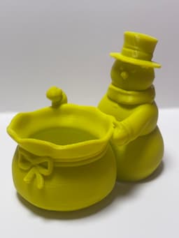 Christmas snowman candy bowl 3d model
