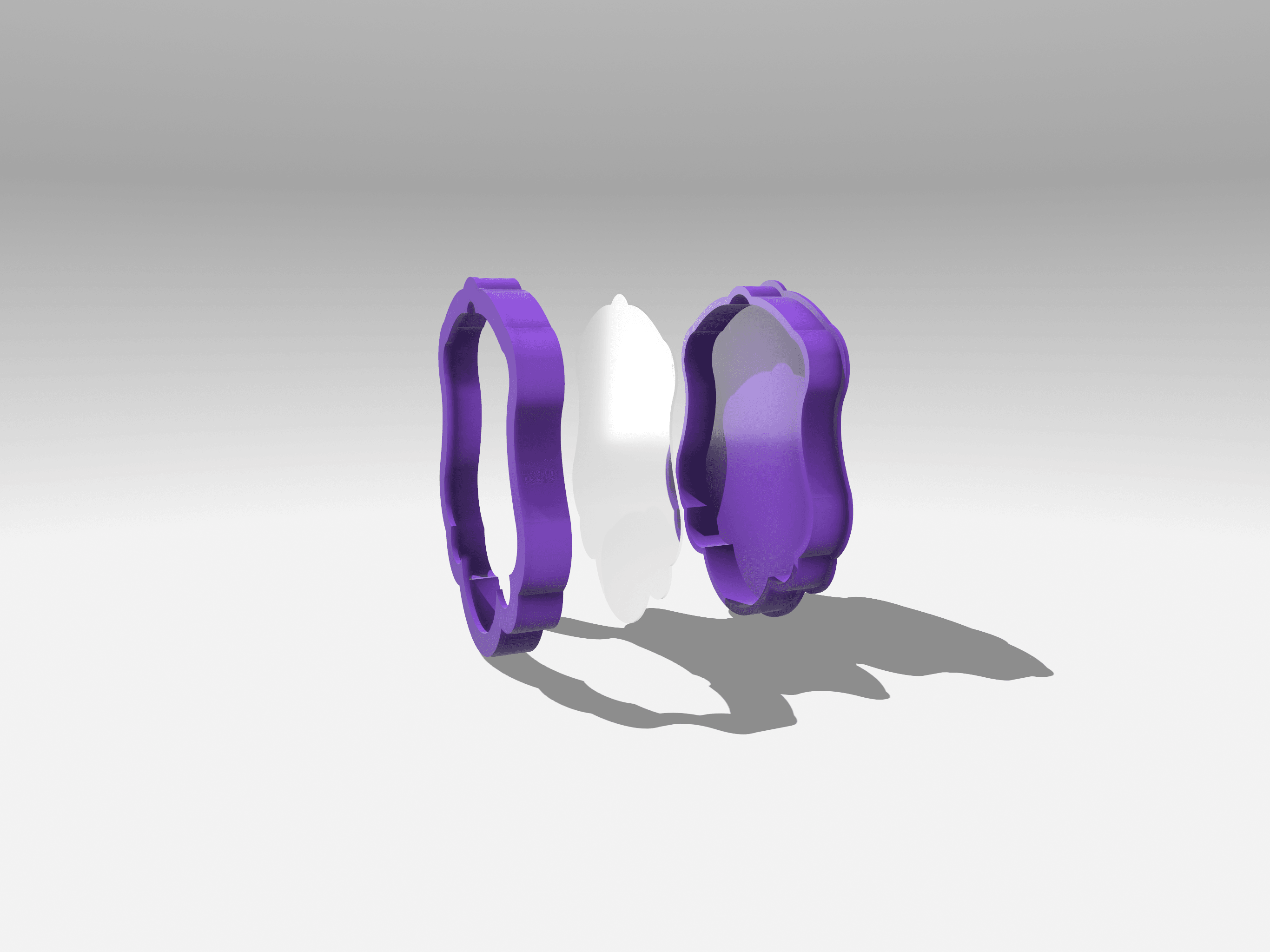 Frame for a Badge 3d model