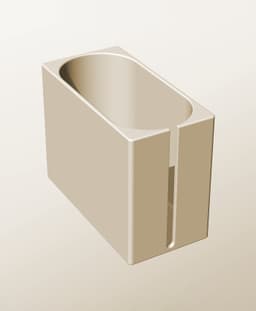 CX96-160-SS Stackable slotted component box for creative makers 3d model