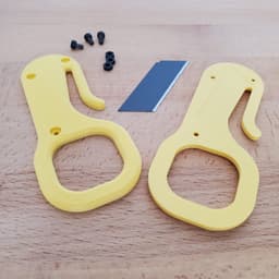 Water Sports Safety Line Cutter with Bottle Opener 3d model