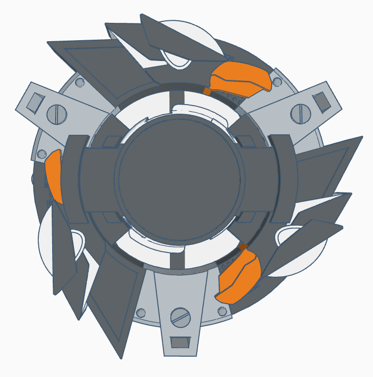 BEYBLADE PENGUIRUS | COMPLETE | BEIGOMA BATTLE SERIES 3d model