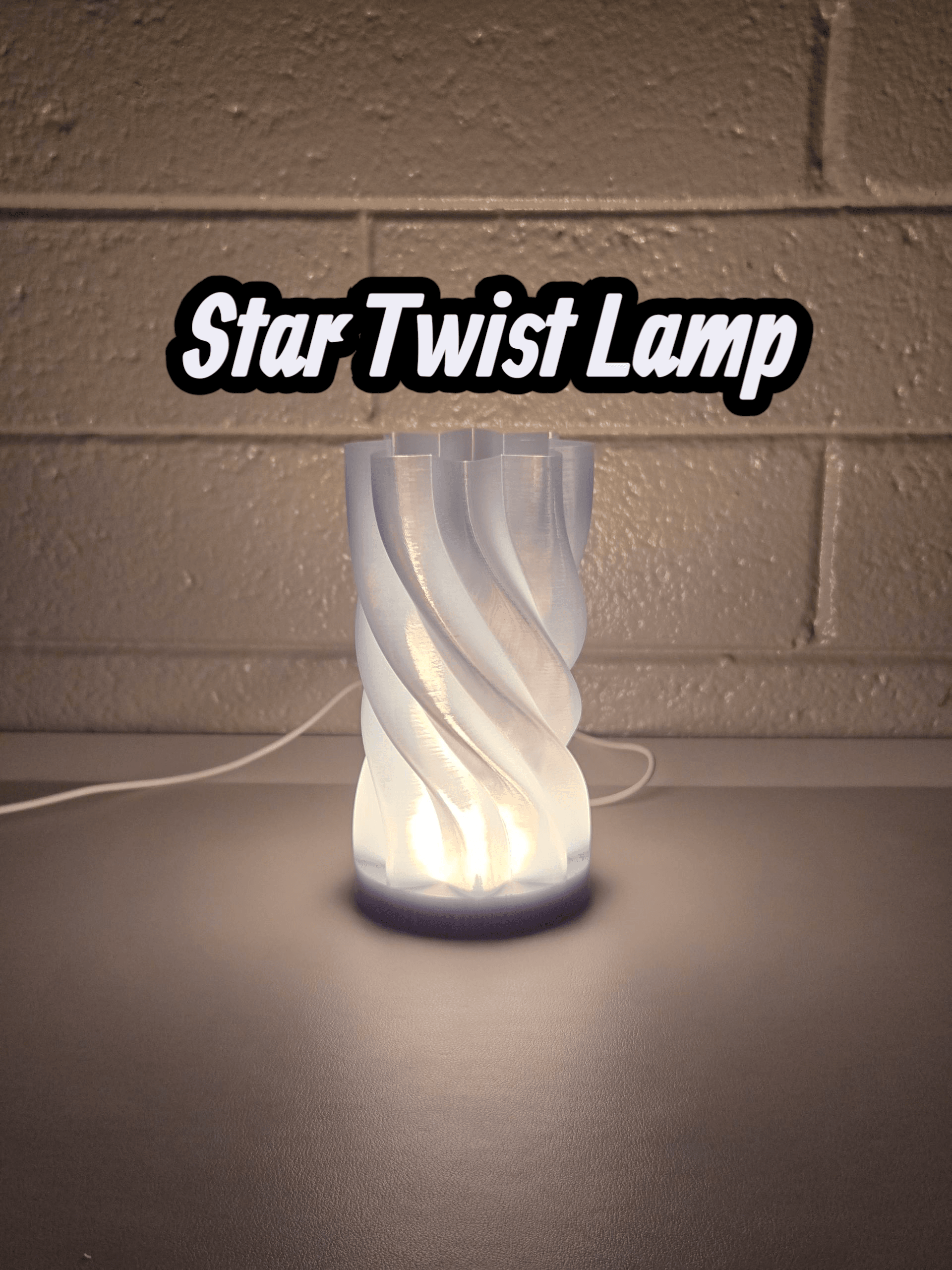 Star Twist Lamp 3d model