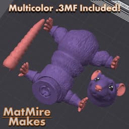 Rat - Articulated Figure 3d model